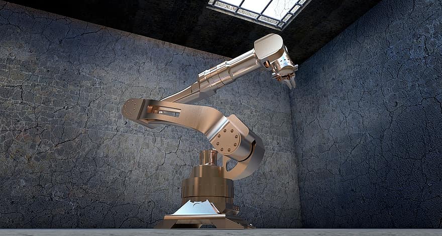 cibernética, robot, brazo robótico, simulación, movimiento, electrónica, controlar, fabricación, programación, brazo, representación
