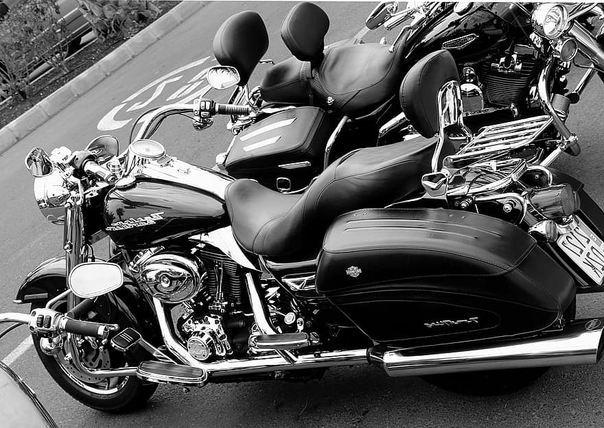 motorbicikli, jármű, bicikli, Harley