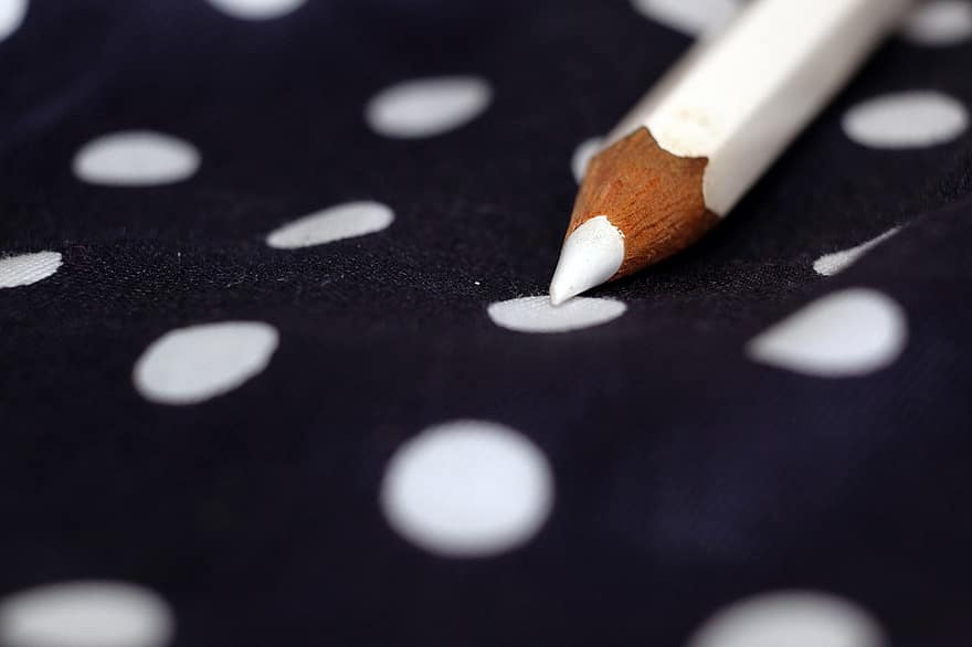 Colored Pencil, White Pencil, Dots, White Dots, Pattern, Pencil, Art