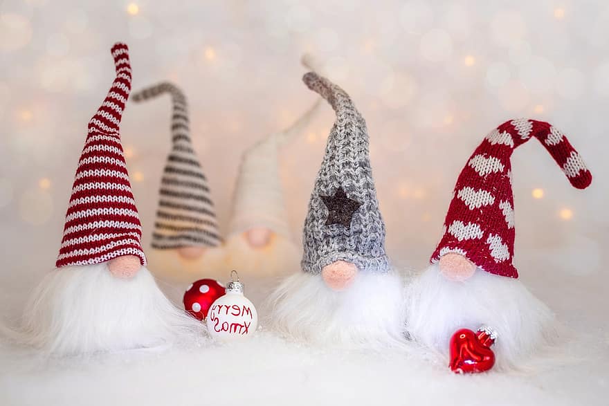 elfi, nani, Natale, elfi di Babbo Natale, figura, motivo natalizio, auguri di Natale, decorazione, decorazione natalizia, Avvento, biglietto d'auguri