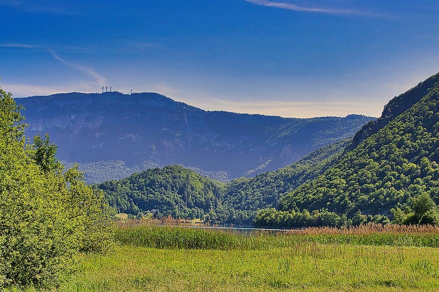 natureza, ao ar livre, viagem, exploração, montanha, campo, Aiguebelette-le-lac, Rhône-Alpes