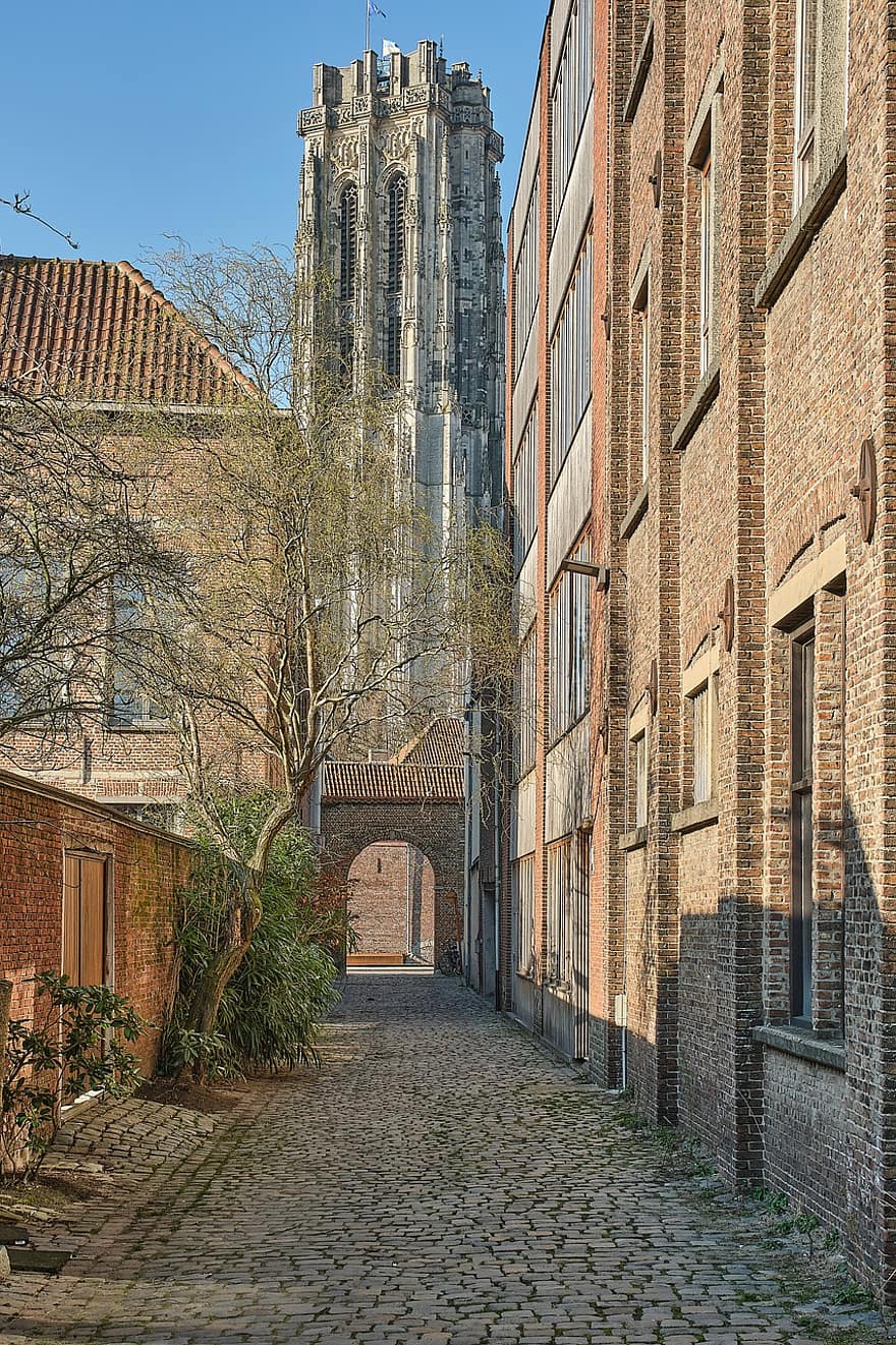 City, Travel, Tourism, Europe, Street, Belgium, Mechelen, Urban, Church, architecture, building exterior