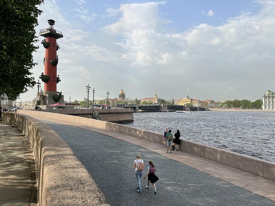 Russia, Neva, Architecture, Water, Bridge, Petersburg, Travel