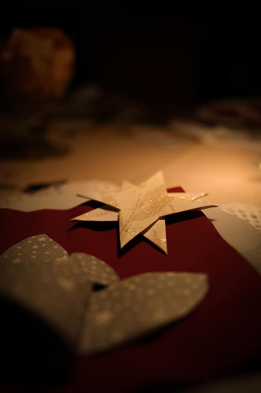 àngel, estrella, decoració, Nadal, Celebrar amb la família, Festa Amb Amics, establir la taula