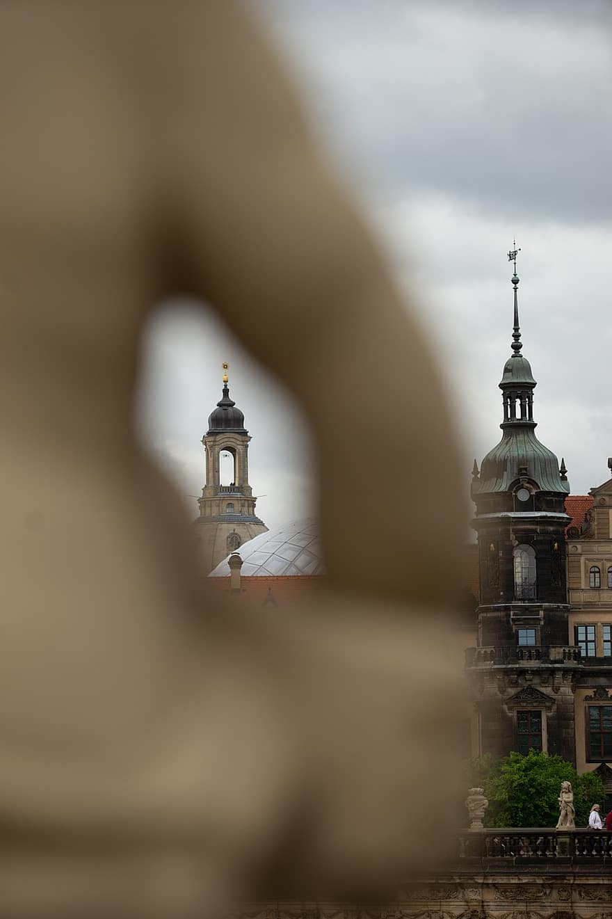 Iglesia, edificio, campanario, punto de referencia, Dresde, Frauenkirche, arquitectura, Sajonia, centro Historico, Alemania, ciudad
