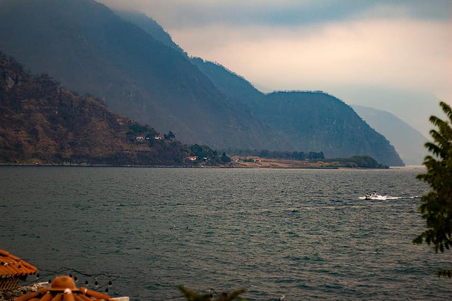 ežeras, Gvatemala, lago, naturaleza