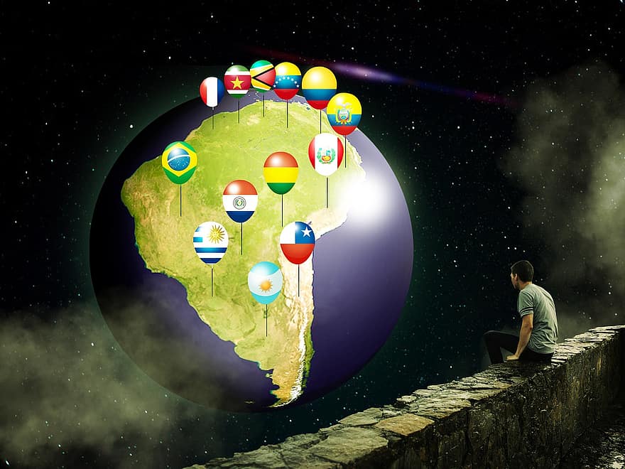 νότια Αμερική, χώρες, έθνος, Αργεντίνη, ηπείρους, γεωγραφία