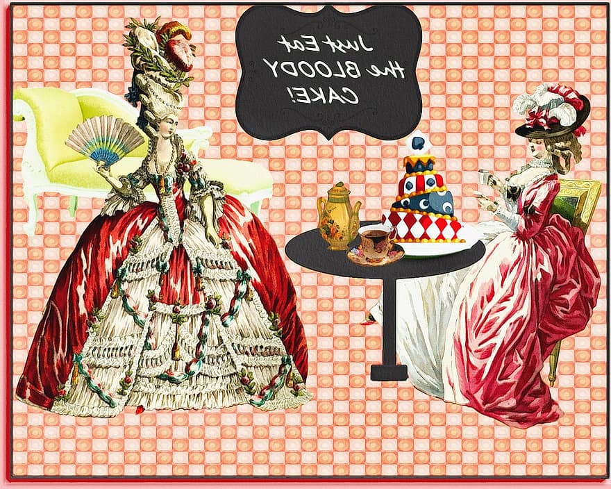 mujer, pastel, té, acuarela, pintura, Maria Antonieta, francés, historia, París, famoso