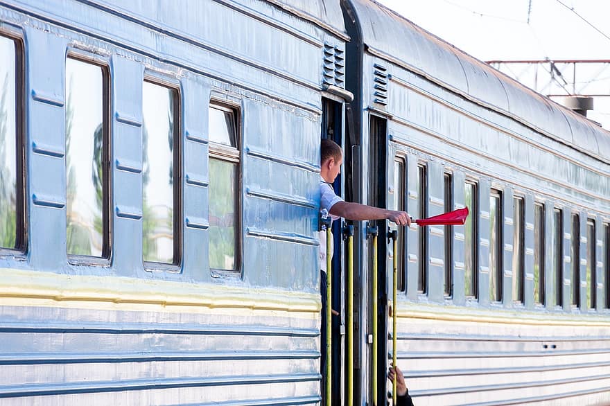 Odessa, Oekraïne, trein, geleider