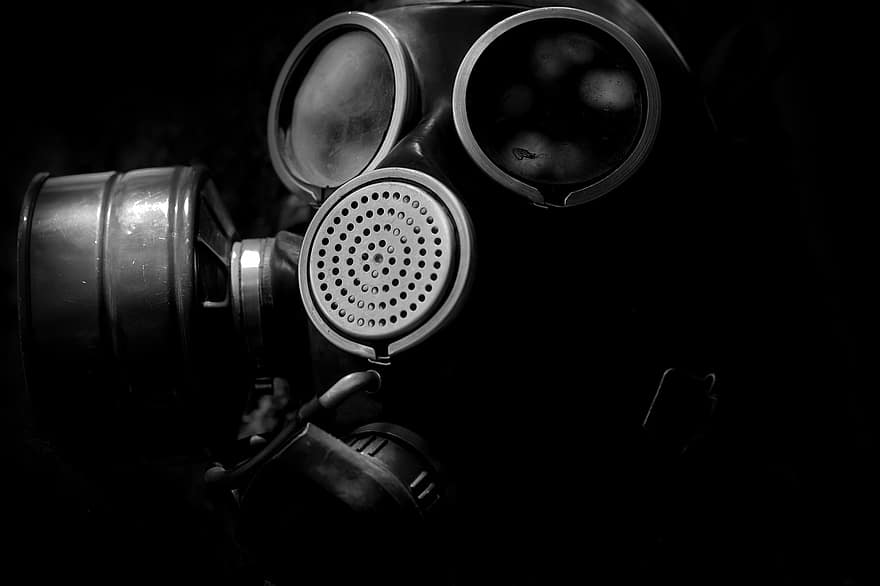 gasmask, mask, gas, skrämmande, Skräck, död, rök, ondska, toxisk, Giftig mask