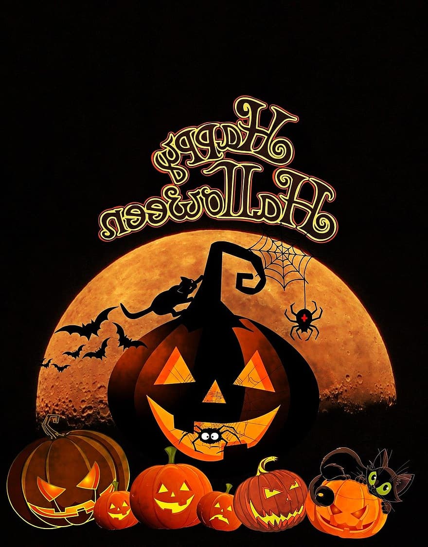 счастливого Хэллоуина, Хэллоуин, тыква, тыква лицо, осень, жутко, мучиться, 31 октября, оранжевый, хэллоуин куэрбис, тыква призрак