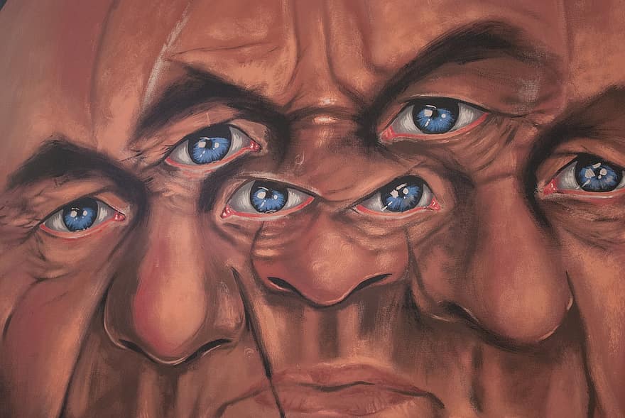 Pictures, Eyes, Face, Art, Portrait, Painting, Oil, Man, Eyebrows