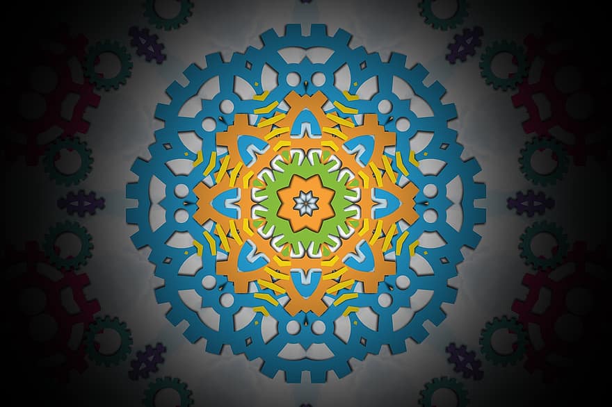 Mandala, Ornament, Background, Wallpaper, Pattern, Rosette, Decor, Decorative, Symmetric, Design, abstract