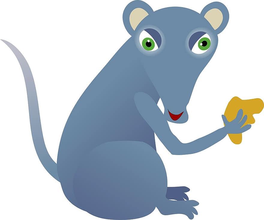 gráfico, desenho animado, rato, roedor, mamífero, animal, animais selvagens, natureza