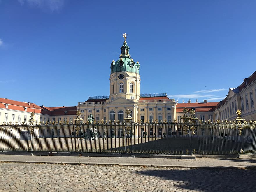 istana charlottenburg, istana, bangunan, barok, Arsitektur, tengara, Kastil, Berlin, tempat terkenal, eksterior bangunan, sejarah
