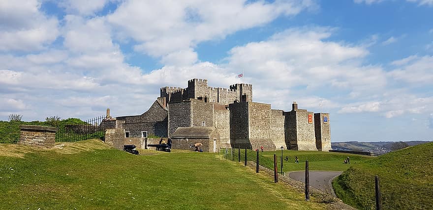 Dover, замък, крепост, Англия, история, забележителност, исторически, наследство, нормандски, форт, подсилване