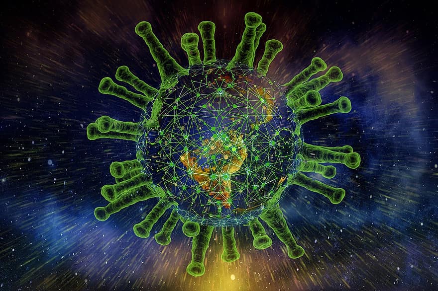Earth, Corona, Globe, Network, Coronavirus, Covid-19, Virus, Pandemic, Disease, Quarantine, World
