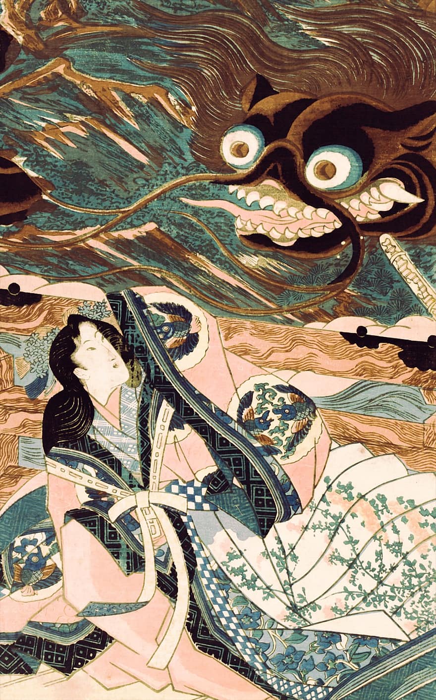 drak, japonský, kreslená pohádka