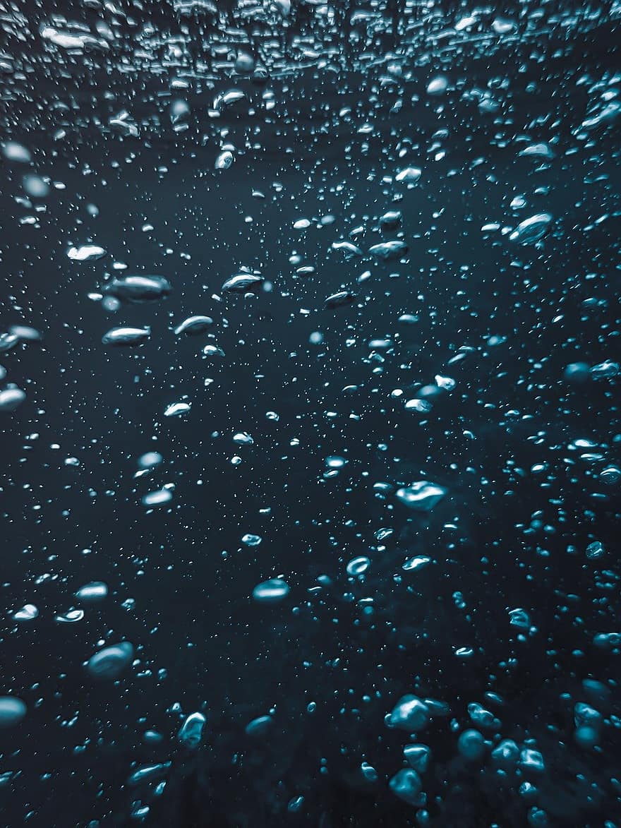 burbuja, agua, mar, burbujas, azul, vistoso, bola, divertido, mojado, transparente