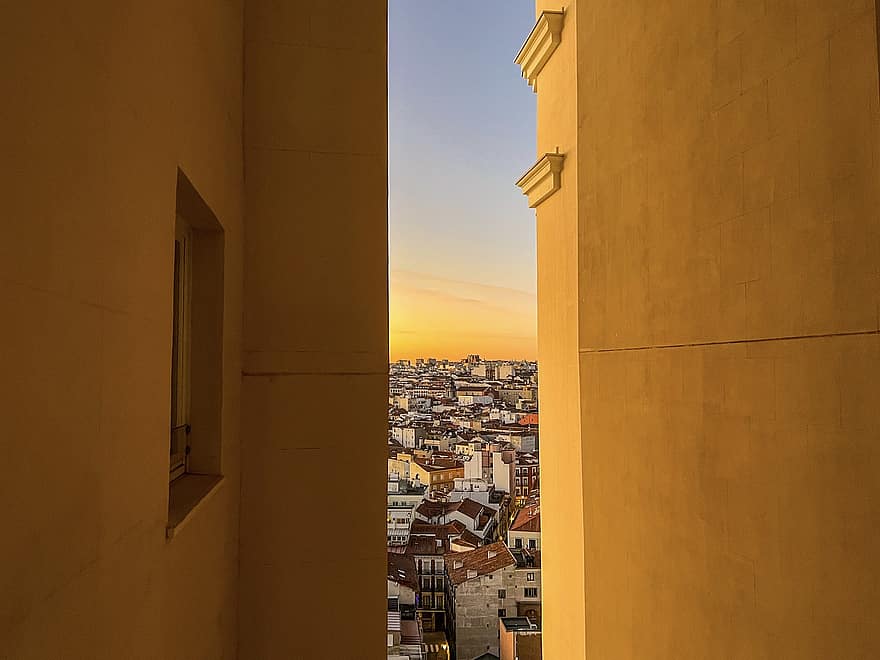 здания, окно, Посмотреть, стена, Просмотры, Мадрид