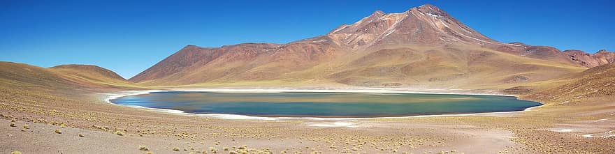Andes, montañas, laguna, Chile, lago, naturaleza, paisaje, Desierto, arena, cordillera, escénico