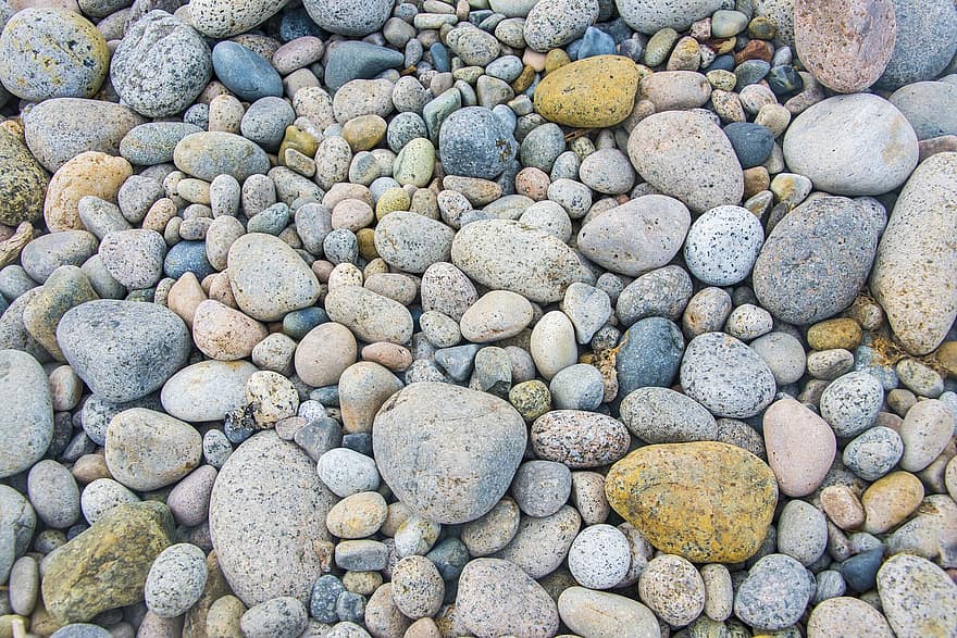 kamyki, skały, kamienie, ziemia, Wybrzeże, Natura, tekstura