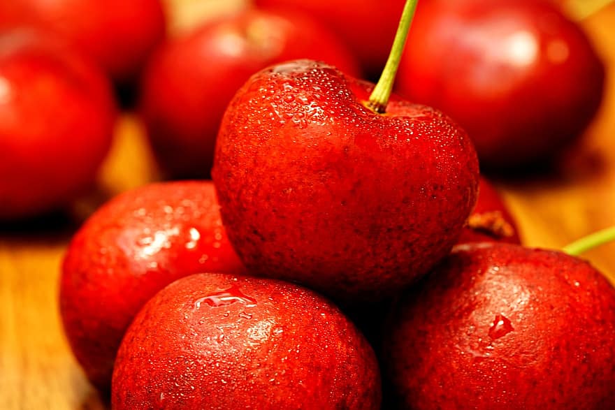фрукти, вишня, органічні, солодкий, здоровий, закуска, урожай
