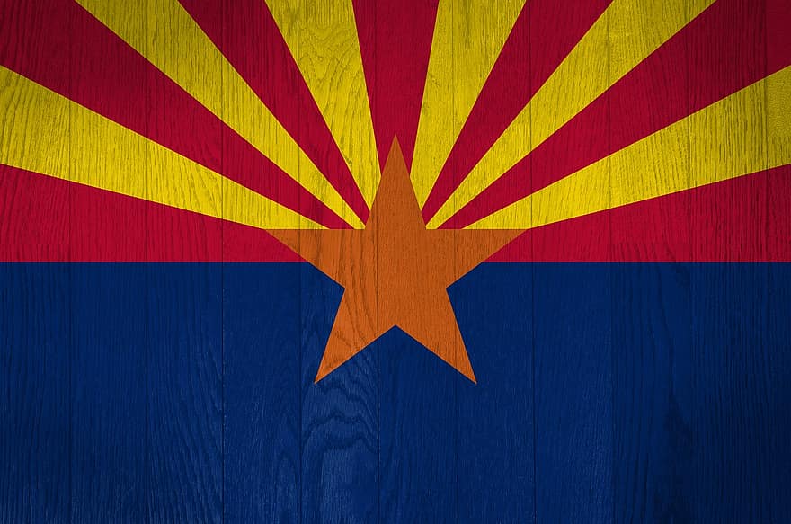 Arizona, negara, bendera, Latar Belakang, kayu, patriot, bangsa, Amerika Serikat, patriotisme, latar belakang, simbol