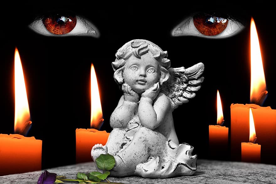 Sadness, Pain, Mourning, In Memory, Emotional, Remember, Angel, Candles, Death, Surprise