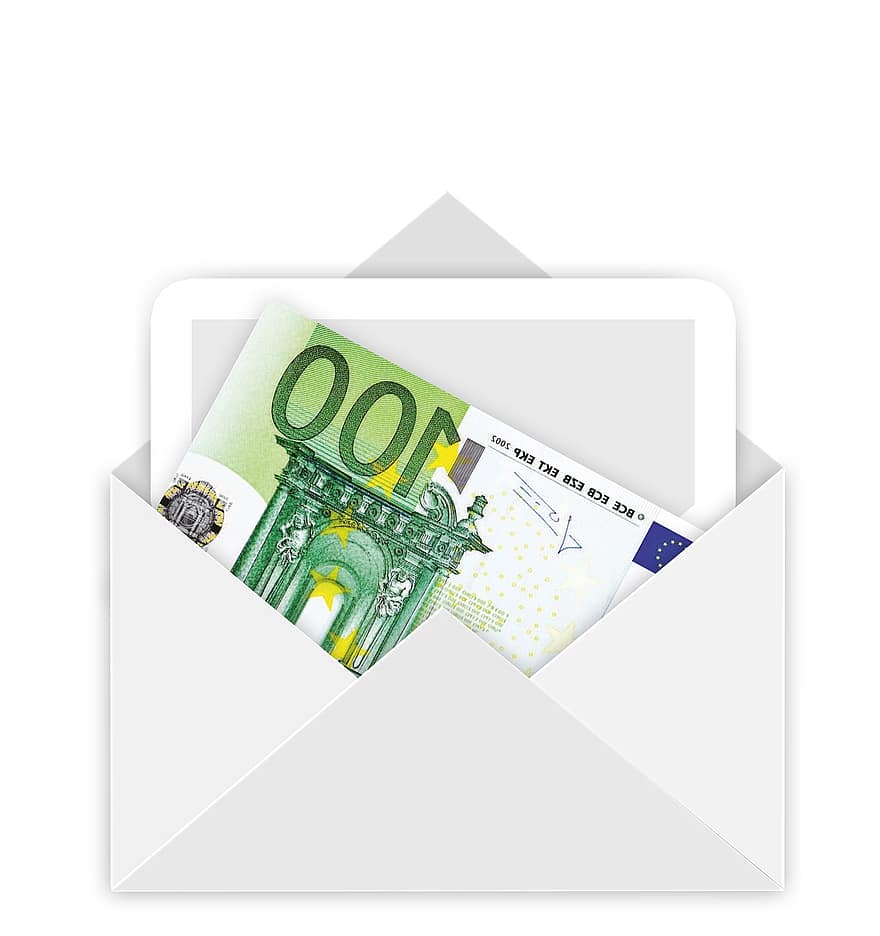 плик, пари, евро, законопроект, подарък, Коледа, електронна поща, пост, знаци, интернет, общуване