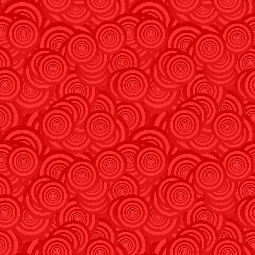 Circle, Pattern, Red, Background, Geometric, Abstract, Backdrop, Circle Graphic, Concentric, Creative, Decoration