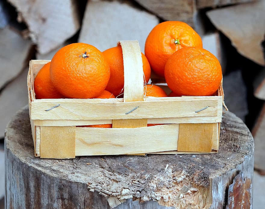 오렌지, 과일, 식품, 신선한, 건강한, 익은, 본질적인, 단, 생기게 하다, 나무, 선도