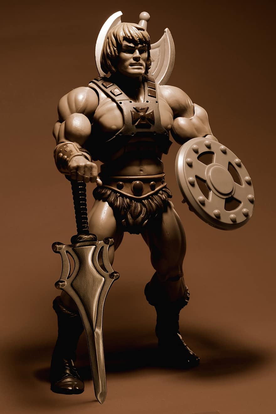 He-man, Action Figure, Superhero, Toy, Character, Swrod, Shield, Male, Man