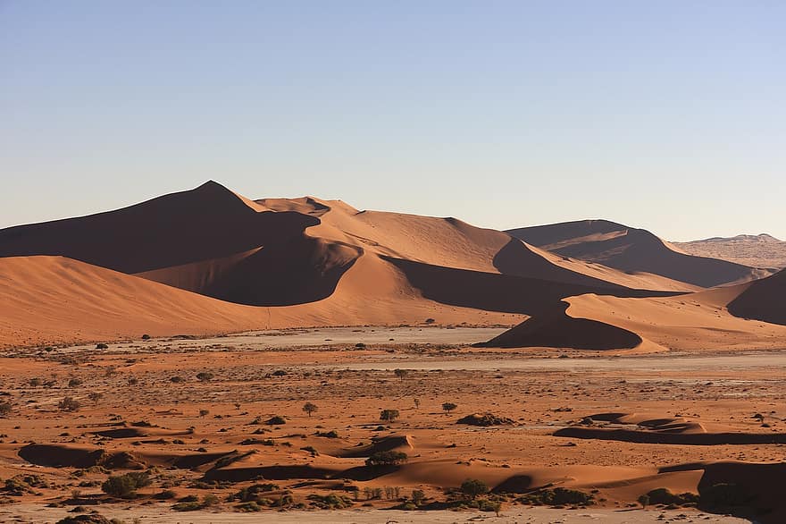 пустинен, пясък, пейзаж, дюни, пясъчни дюни, природа, национален парк, пустинята намиб, Намибия