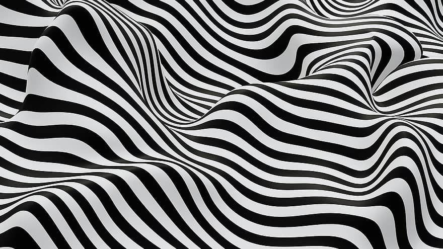 optisk illusion, vågiga linjer, hypnotisk, bakgrund, tapet, Psykedelisk bakgrund, förvrängning, Trippy bakgrund, abstrakt, mönster, dekoration