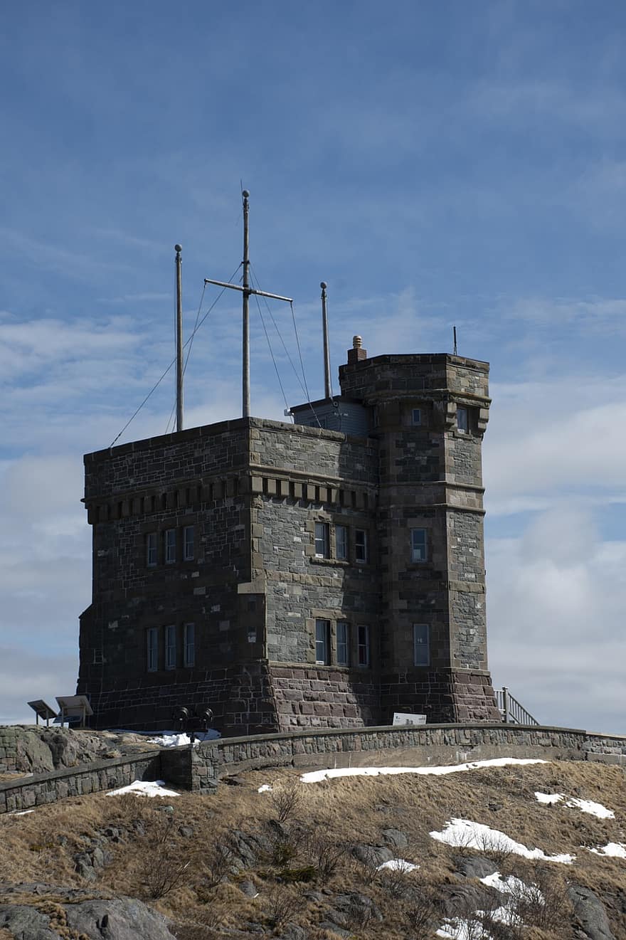 cabot turn, istoric, Reper, saint john's, Newfoundland, Canada, castel, clădire, arhitectură, exteriorul clădirii, vechi