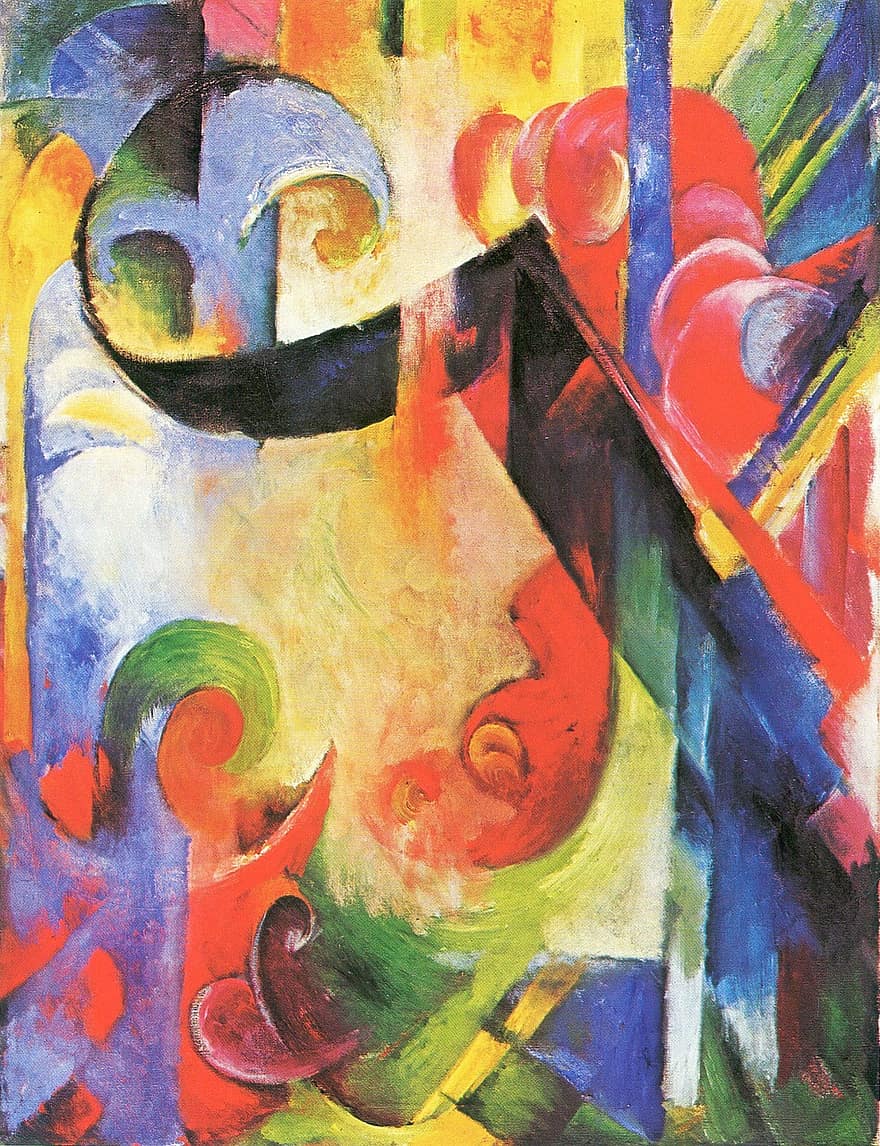Painting, Franz Marc, Abstract, Art, German Painter