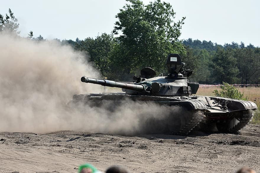 Main Battle Tank, Armor, Steel, Iron, Machine, Metal, Barrel, Speed, Dust
