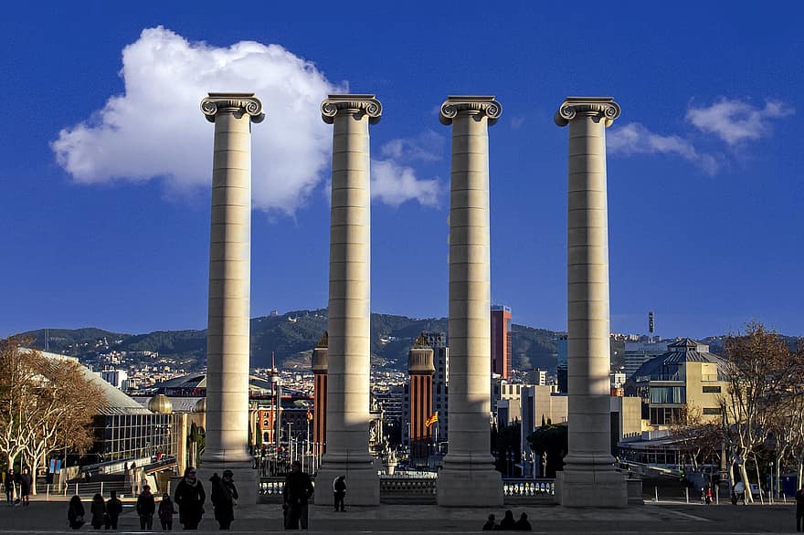 Säulen, die Architektur, städtisch, Gebäude, berühmter Platz, gebaute Struktur, Stadtbild, Gebäudehülle, Industrie, Blau, Reise