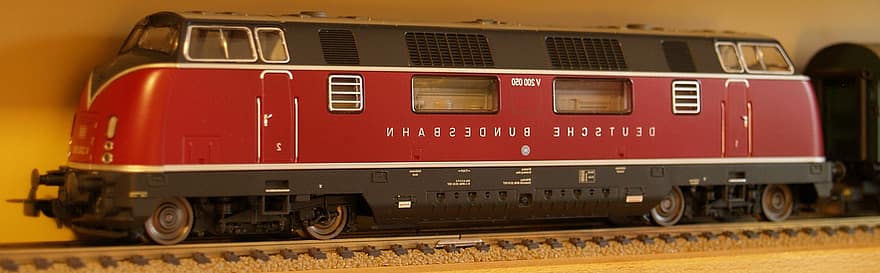 modelltåg, v200, diesel lokomotiv