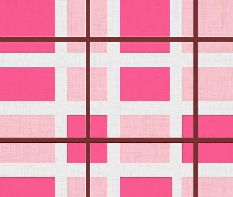 Fabric, Pink, Burgundy, White, Checkered, Color Blocks, Pattern, Textile, Material, Texture, Decorative