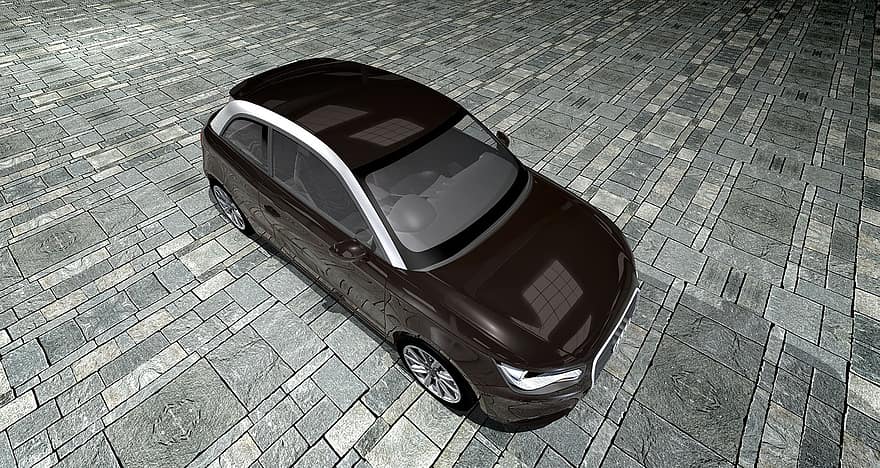 Audi, Auto, Chrome, Rendering, 3d, Black, Test