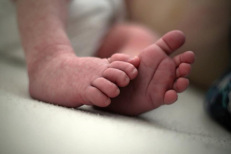 طفل ، أقدام ، أقدام الأطفال ، قدم ، المسار ، صغير ، مولود جديد ، بشرة ، قليل ، جذاب ، واحد