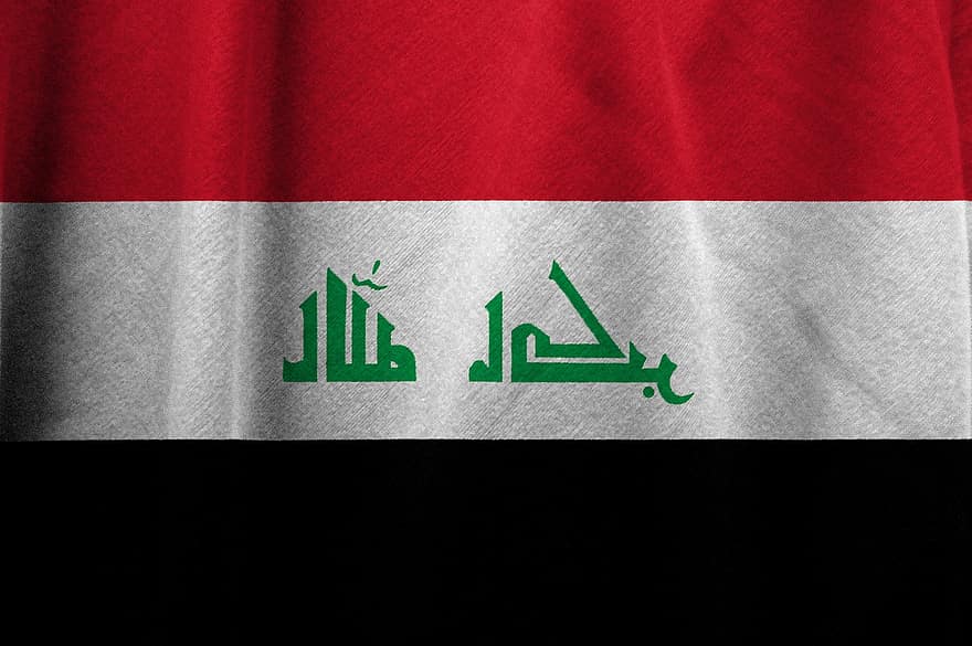 Irak, bendera, negara, simbol, bangsa, Nasional, patriotisme, budaya, patriotik