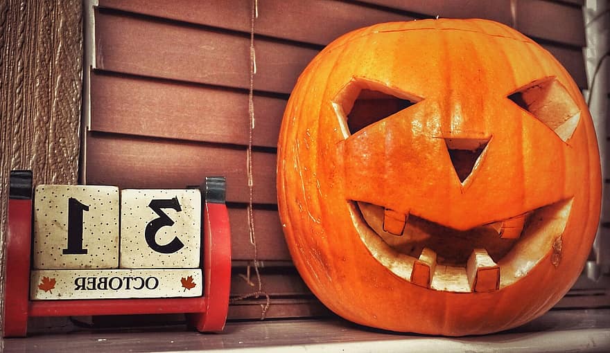 ハロウィン、かぼちゃ、ジャックランタン、10月、オレンジ、ハロウィンかぼちゃ、悪の、カラフル、不気味な、季節の、怖い