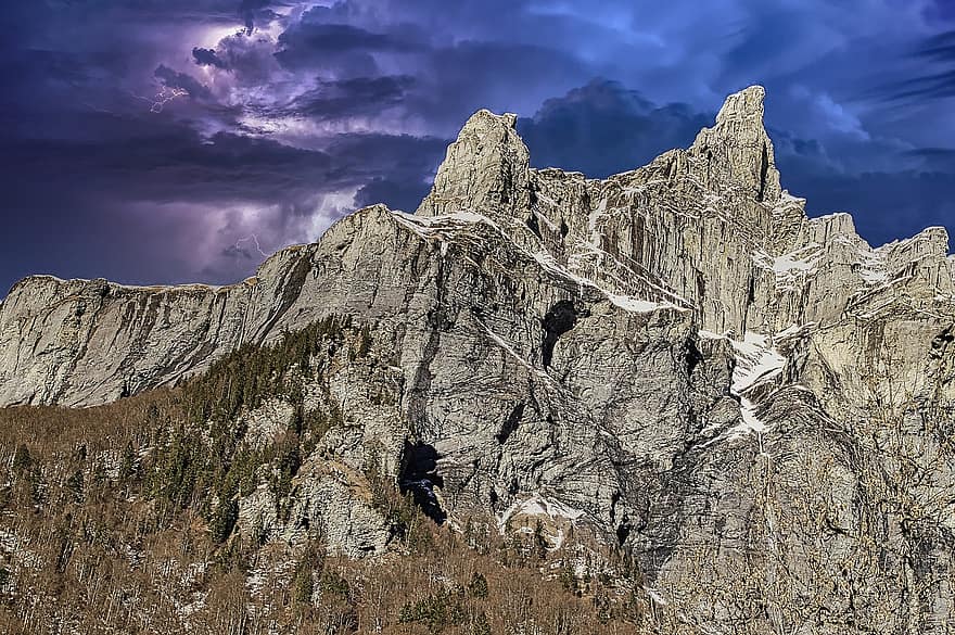 montagne, Alpi, Francia, natura, paesaggio, Sixt-ferro di cavallo, Haute-Savoie