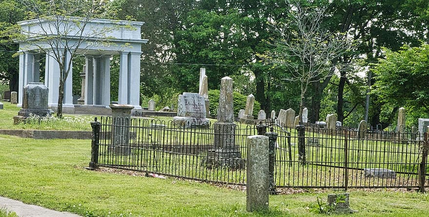 cemitério, lápides, sepultura, morte, memorial