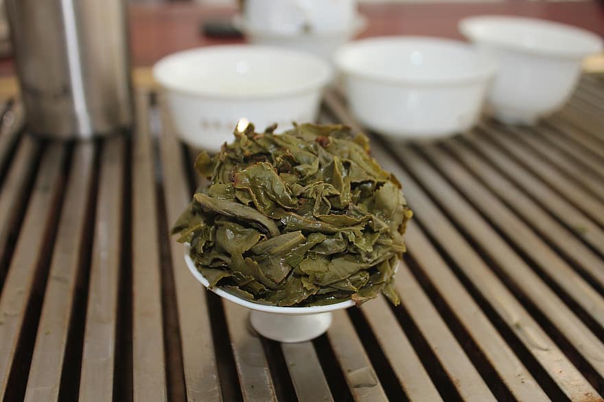 Tieguanyin, tè, le foglie, anxi tieguanyin tea, Tè cinese Oolong, biologico