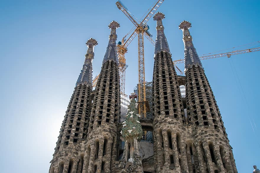 sagrada família, kirkko, Barcelona, Eurooppa, katolinen, Espanja, matkustaa