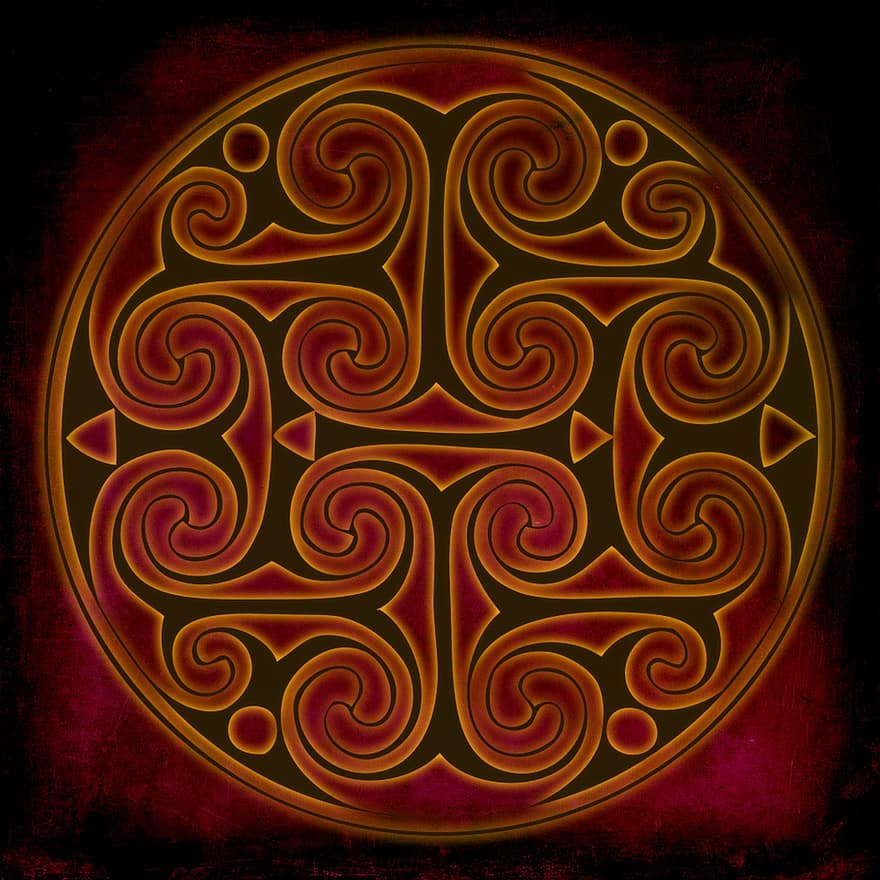 кельтский, духовный, шаблон, Изобразительное искусство